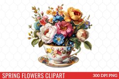 Spring Flowers Clipart Bundle Product Image 24