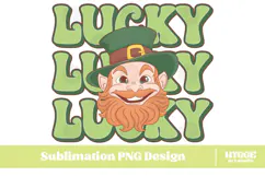 Happy St Patrick's Day PNG DTF Irish Lucky Leprechaun Beer Product Image 1