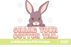 Easter Bunny Sublimation DTF Chick Farm Hip Hop Spring Joy Product Image 1