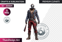 Slasher Movie Villains Horror Character Clipart Fantasy PNG Product Image 1