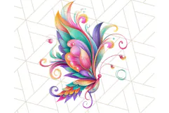 Colorful Butterfly Clipart PNG Clipart, Rainbow Butterfly Product Image 3