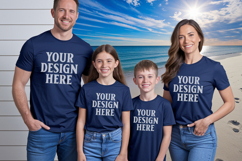 Bella Canvas 3001 Family Group T-Shirt Mockup Product Image 1