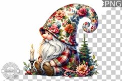 Christmas Gnome Sublimation - Clipart PNG Design Product Image 1