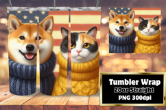 PLAYFUL PNG for 20oz Tumbler , Dog and cat Product Image 1
