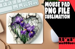 Flower Love 3D Sublimation Mouse Pad Product Image 1