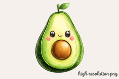 Cute Kawaii Summer Clipart PNG Product Image 1