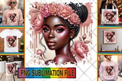 Enchanted TSHIRT Designs PNG, Afro Girl Product Image 1