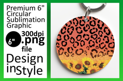 Unique Circle PNG for Sublimation , Leopard Print Product Image 1