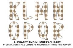 Cottage Floral Alphabet PNG Letters &amp; Numbers 300DPI Product Image 3