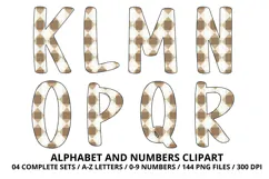 Cottage Floral Alphabet PNG Letters & Numbers 300DPI Product Image 3