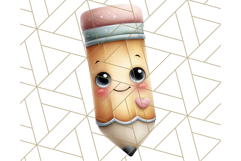 Simple School Supplies Clipart, Cute Classroom PNG Product Image 3