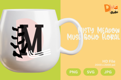 Misty Meadow Muse Boho Floral Monogram Product Image 1