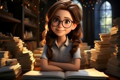 3D Character Girl financial advisor relevant environment Product Image 1