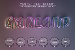 Garland Unicorn - Editable Text Effect, Font Style Product Image 2
