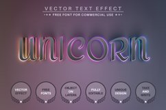 Garland Unicorn - Editable Text Effect, Font Style Product Image 5