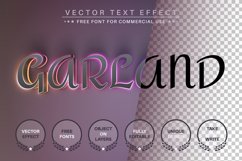 Garland Unicorn - Editable Text Effect, Font Style Product Image 1