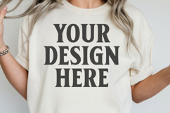 Comfort Colors 1717 Ivory T-Shirt mockup , CC 1717 Product Image 1