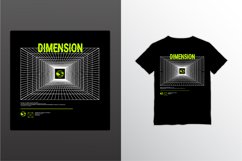 Dimension writing design, suitable for screen printing Product Image 1