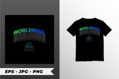 Worldwide writing design, suitable for screen printing Product Image 1