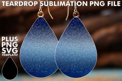 Glitter Trends: Ombre Teardrop Earring Magic Product Image 1