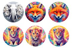 Round Wind Spinner Sublimation Bundle | Wind Spinner PNG Product Image 25