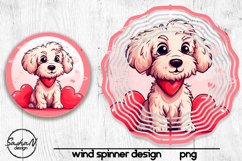 Cute dog wind spinner sublimation designs Product Image 1