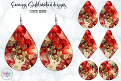 St. Patrick’s Day Earrings Sublimation, Lucky Clover Art Product Image 1