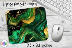 Abstract Fluid Art Mouse Pad, Marble Texture Mouse Pad Print Product Image 1