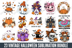 23 Vintage Halloween Sublimation Bundle Product Image 1