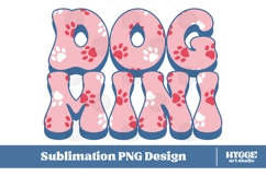American Dog Mini 4th of July USA Paw DTF PNG Sublimation Product Image 1