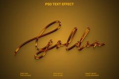 Golden Text Effect for Photoshop PSD Download Product Image 1