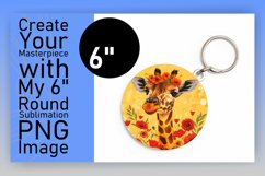 Cute Giraffe Spring Round Design Product Image 1