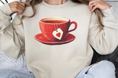 Cute Watercolor Valentines Day Clipart PNG Product Image 1