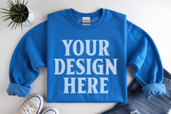 Royal Gildan 18000 Folded Flat Lay Mockups Product Image 1