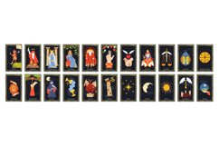 Major arcana tarot cards. Occult deck for divination with ch Product Image 1