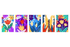 Abstract floral ornament, easter covers collection. Spring n Product Image 1