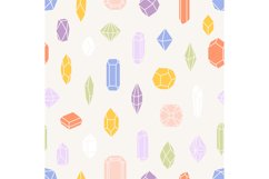 Pastel colors diamonds seamless pattern. Baby fabric print d Product Image 1