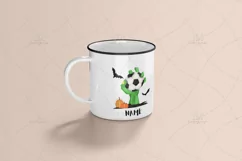 Halloween Zombie Football Hand PNG Sublimation Design Product Image 2
