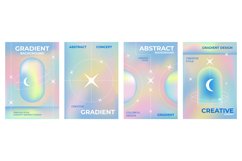 Pastel gradients. 3D design posters. Abstract patterns. Mode Product Image 1