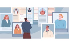 Online recruiting, employee recruitment on job. Finding staf Product Image 1