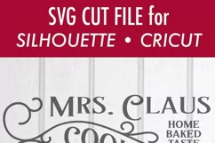 Mrs Claus Cookie Company Christmas Gingerbread SVG DXF Files Product Image 4