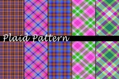 Plaid Pattern Digital Paper Bundle Product Image 1