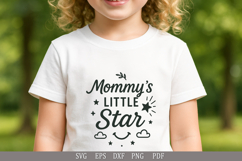 Mommy’s Little Star SVG Design for Baby and Toddler T-Shirts Product Image 5