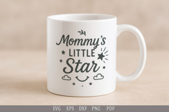 Mommy’s Little Star SVG Design for Baby and Toddler T-Shirts Product Image 2