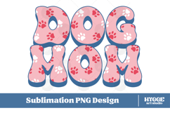 American Dog Mom 4th of July USA Paw DTF PNG Sublimation Product Image 1