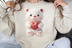 Cute Watercolor Valentines Day Clipart PNG Product Image 1