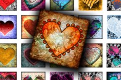 Digital Collage Sheet - Graceful Hearts Product Image 3