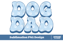 American Dog Dad 4th of July USA Paw DTF PNG Sublimation Product Image 1