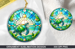 Animals Stained Glass Ornament Bundle, 30 High-Quality PNG Product Image 5