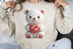 Cute Watercolor Valentines Day Clipart PNG Product Image 1